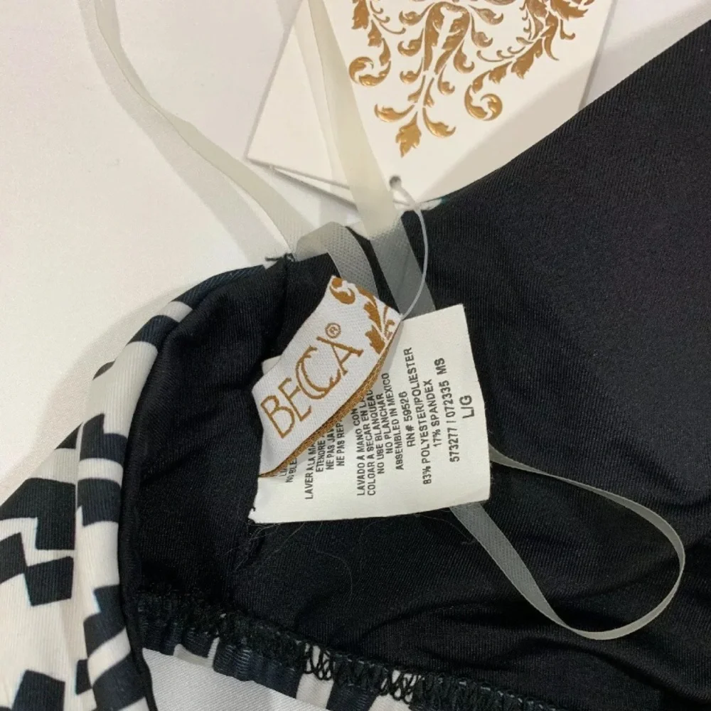 NWT $68 Becca Primitive Journey High Neck Bikini Top [SZ Large‎ ]